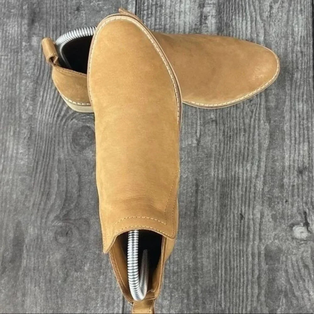 NEW DOLCE VITA Ankle Booties Block Heels Boot Pull Tab Womens Size 6 Almond Toe‎ - Picture 10 of 13